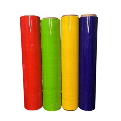 Stretch Film de Colores de 20 pulgadas para embalaje, paletizado e identificación de mercadería